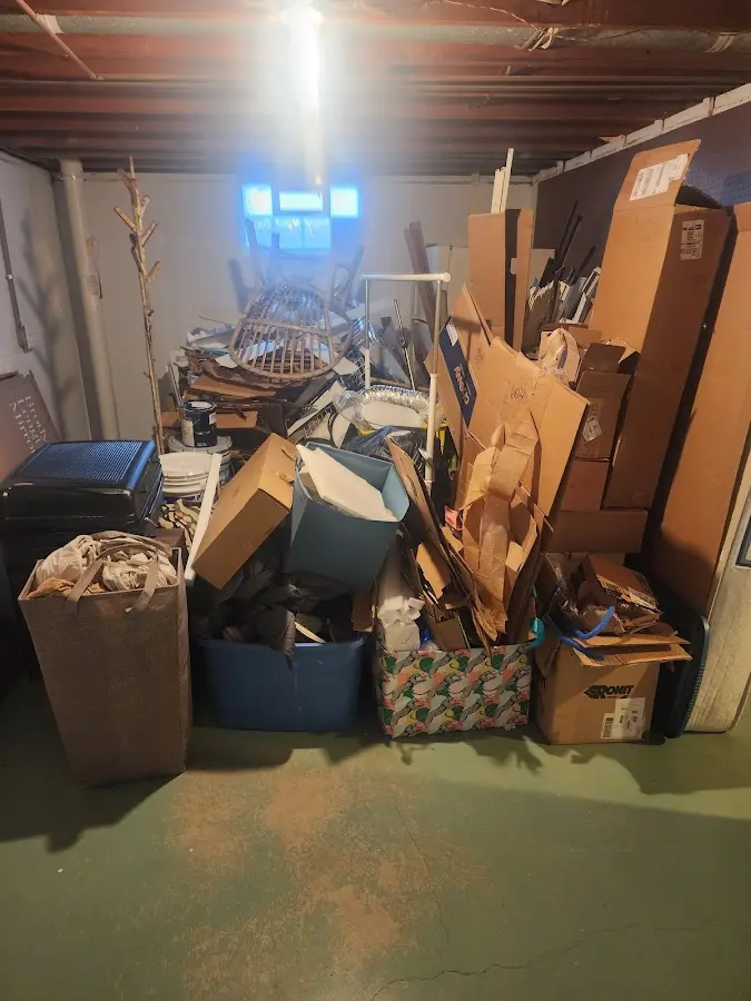 Roll-off dumpster container at job site for Concrete Dumpster Rental in Hudsonville